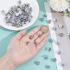 40 шт. 4-дырочные резиновые пуговицы для лацканов&nbsp;BUTT-NB0002-13B