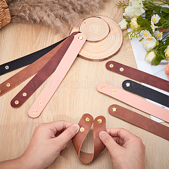 12 шт. 4 стильных регулируемых кожаных шнура-браслета&nbsp;BJEW-OC0001-26