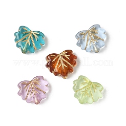 50 шт. 5-х цветные прозрачные акриловые бусины с покрытием&nbsp;OACR-FP0001-27