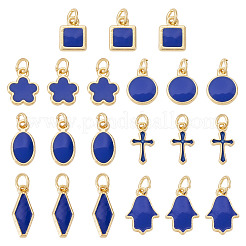 21шт 7 стиля латунные эмалевые подвески&nbsp;KK-TA0003-19C