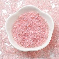 Прозрачные внутри цветные стеклянные бусины&nbsp;SEED-H003-04F