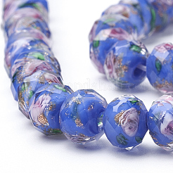 Ручной золотой песок бусины бисер нитей&nbsp;LAMP-R141-8mm-05