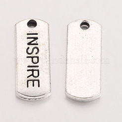 Тибетском стиле сплава прямоугольник подвески&nbsp;LS-TIBEP-Q043-055-RS