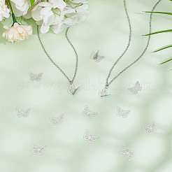 100 шт. филигранные соединительные подвески из нержавеющей стали 304&nbsp;STAS-UN0057-14