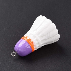 Подвески из непрозрачной смолы на тему спортивного мяча&nbsp;RESI-F039-01F