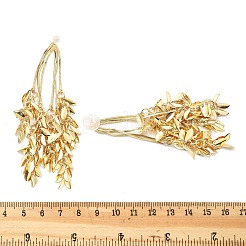 Серьги-гвоздики с кисточками из сплава для женщин&nbsp;EJEW-G435-02G