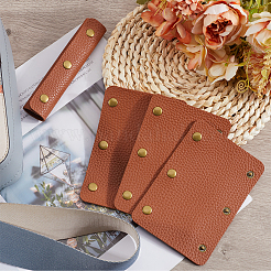 4шт прямоугольный защитный чехол для ручек сумки из искусственной кожи&nbsp;FIND-GF0006-48A