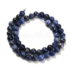 Природный содалит бисер нитей&nbsp;G-C280-B02-8mm