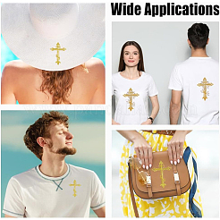 6 шт. 4-цветная компьютерная вышивка крестом на ткани с термонаклейками/пришиванием&nbsp;DIAM-HY0001-07