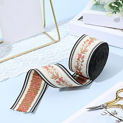 5 ярд полиэстеровых лент с вышивкой в этническом стиле и цветочным узором&nbsp;OCOR-GF0005-51A