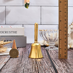 Латунный ручной колокольчик для вызова украшения&nbsp;AJEW-WH20018-194