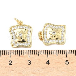 Латунные микро проложить кубического циркония подвески&nbsp;KK-C156-10G