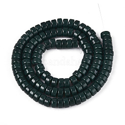 Непрозрачные сплошные цветные стеклянные бусины&nbsp;GLAA-N026-3x6mm-10