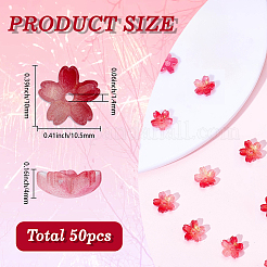 50 шт. стеклянные колпачки для бусин&nbsp;FIND-SC0020-20