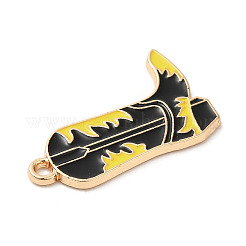 Подвески из эмалевого сплава с покрытием из легкого золота&nbsp;ENAM-L041-01B