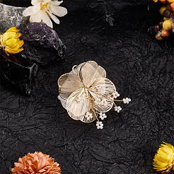 Сплав с пластиковыми перламутровыми украшениями&nbsp;FIND-WH20030-11A-G