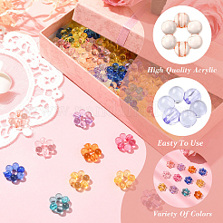 150шт прозрачная акриловая рамка для бусин&nbsp;TACR-YW0003-21