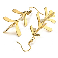 Ионное покрытие (ip) серьги из нержавеющей стали 304 для женщин&nbsp;EJEW-E304-12G