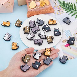 6 цвет пластиковых бусин&nbsp;FIND-HS0001-05