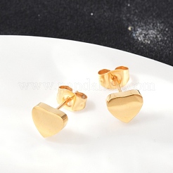 Серьги-гвоздики из нержавеющей стали 304&nbsp;EJEW-Z089-08G