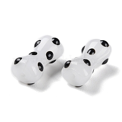 Ручной работы ухабистым Шарики Lampwork&nbsp;LAMP-C012-01G