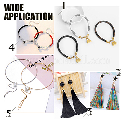 36 шт. 6 наконечника для шнура из нержавеющей стали 304&nbsp;STAS-UN0021-11P