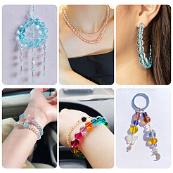 2 нить прозрачных стеклянных бусин&nbsp;DGLA-TA0001-20C