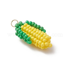 Круглые стеклянные бусины из кукурузы подвески&nbsp;PALLOY-MZ00663