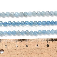Природные Аквамарин бисер нитей&nbsp;G-F826-D01-4mm