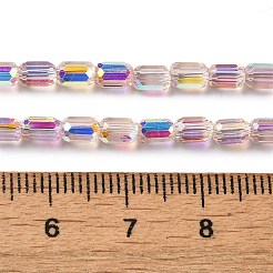 Стеклянные бусины с гальваническим покрытием &nbsp;EGLA-D031-01-08