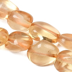 Природный цитрин бисер нитей G-C257-01