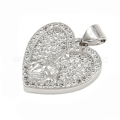 Латунные микро проложить кубического циркония подвески&nbsp;KK-P323-11B-P02