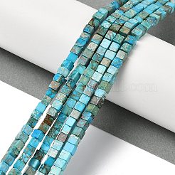 Крашеные бусы из натуральной императорской яшмы G-H087-F02-01B