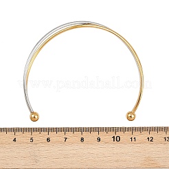 Браслеты-манжеты из нержавеющей стали 304 для женщин&nbsp;BJEW-B139-01