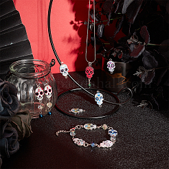 Подвески из эмали и сплава&nbsp;ENAM-PH0001-42-RS