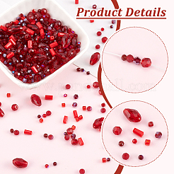 1000шт 10 стилей стеклянных бусин&nbsp;GLAA-PH0003-02