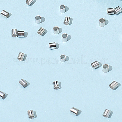 100 шт. 925 бусины-разделители из стерлингового серебра с родиевым покрытием&nbsp;STER-BBC0008-89