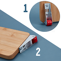 8 шт. оцинкованное железо и резиновое деревянное дверное опорное колесо&nbsp;FIND-OC0013-80A