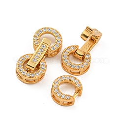 925 серебряная застежка с микропаве из прозрачного кубического циркония&nbsp;STER-U001-20G