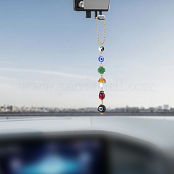 Гриб и сглаз акриловые и лампворк и стеклянные подвесные украшения&nbsp;HJEW-SC00184