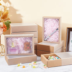 Подарочные ящики для хранения крафт-бумаги&nbsp;CON-WH0089-37D-01