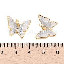 Латунь стекло кулоны&nbsp;KK-B111-05G