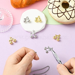 6шт 2 цвета латунные подвески&nbsp;KK-CJ0003-12