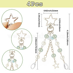 4 шт. подвеска в виде медузы из акрила и АБС-пластика&nbsp;KEYC-SP0001-32A