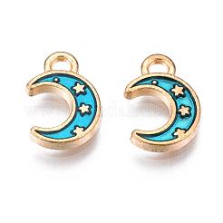 Подвески из эмалевого сплава с покрытием из легкого золота&nbsp;ENAM-R136-19E