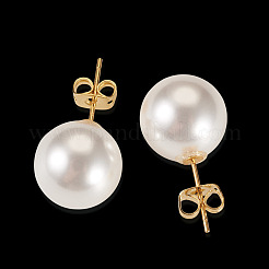 925 круглые серьги-гвоздики из стерлингового серебра&nbsp;EJEW-TAC00030-02