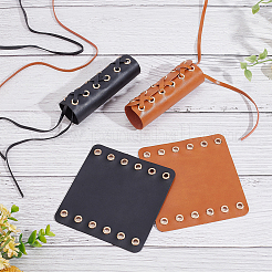 2 комплект чехлов на ручки мотоцикла из искусственной кожи 2 цветов&nbsp;AJEW-AN0007-41