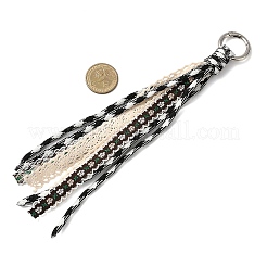 4 шт. подвески из двухцветного полиэстерового шнура и кружева&nbsp;HJEW-JM04333