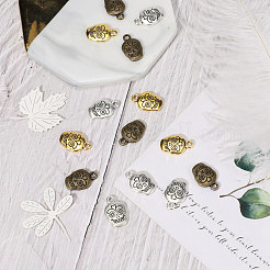 Мексика праздник День мертвых сахар черепа тибетском стиле металлическими подвесками&nbsp;TIBEP-PH0005-06