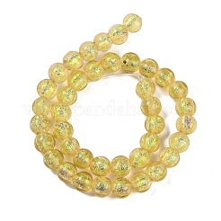 Нити из фольгированных бусин лэмпворк ручной работы&nbsp;FOIL-K003-06A-09